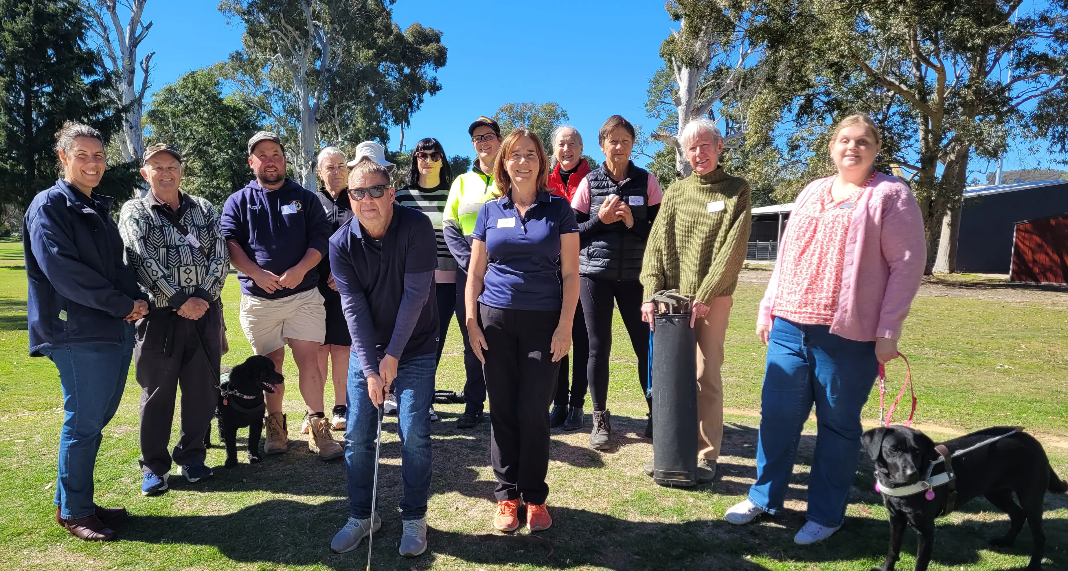 Beechworth tees off for blind golf brought to the North East for the first time