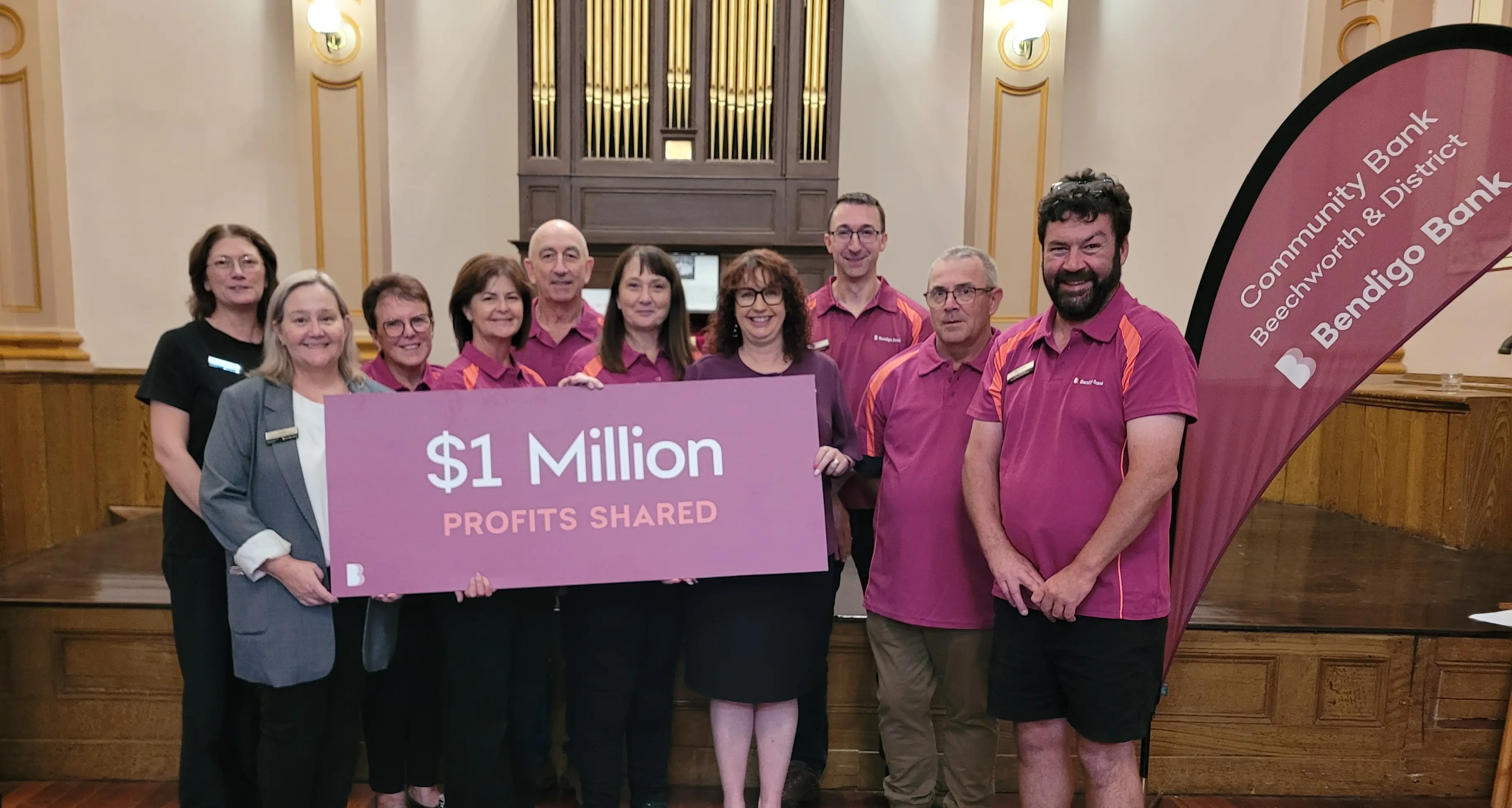 Community bank announces $1 million milestone