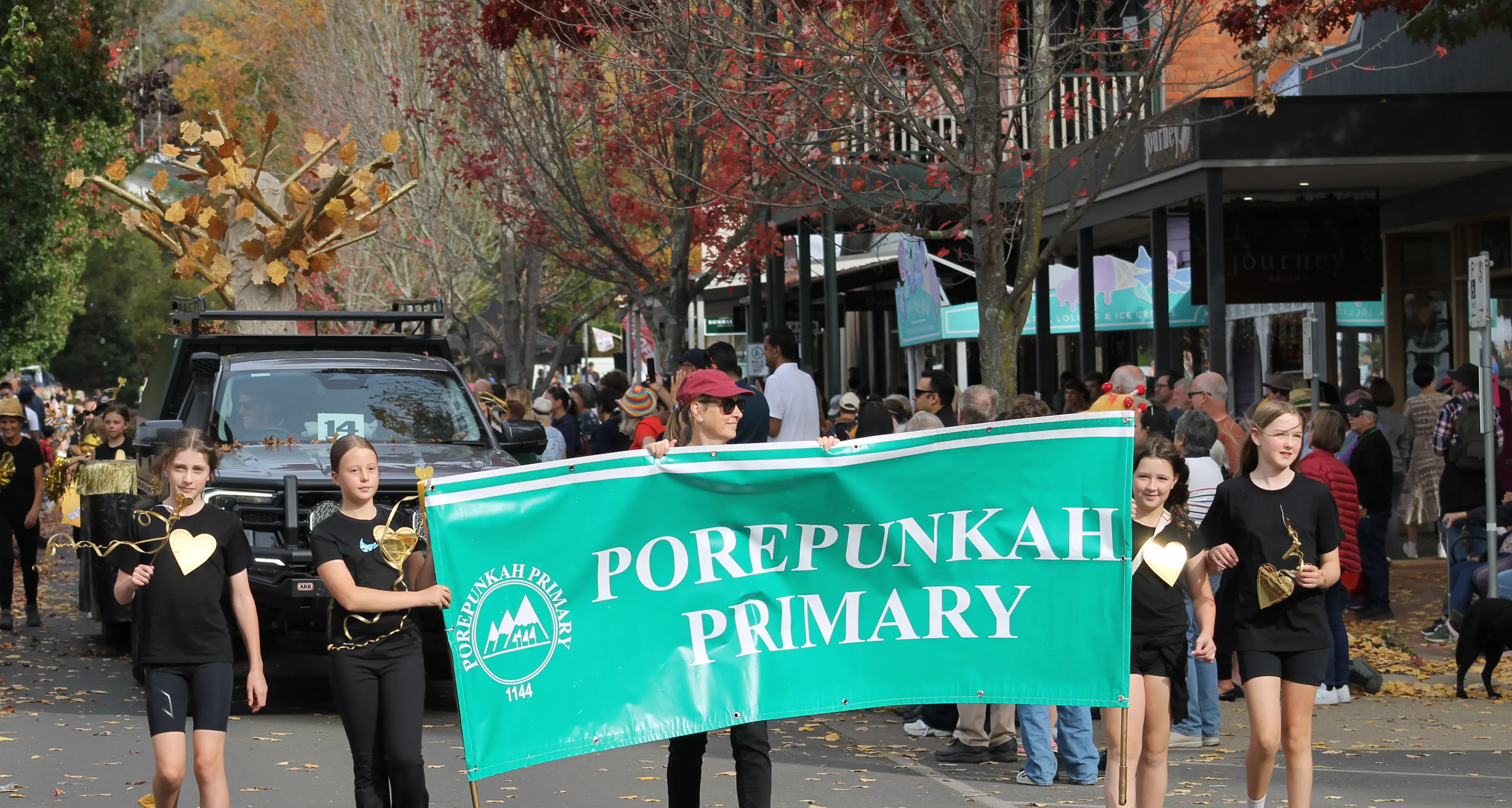 Porepunkah Primary School claims best float in this year's Gala Day Grand Parade
