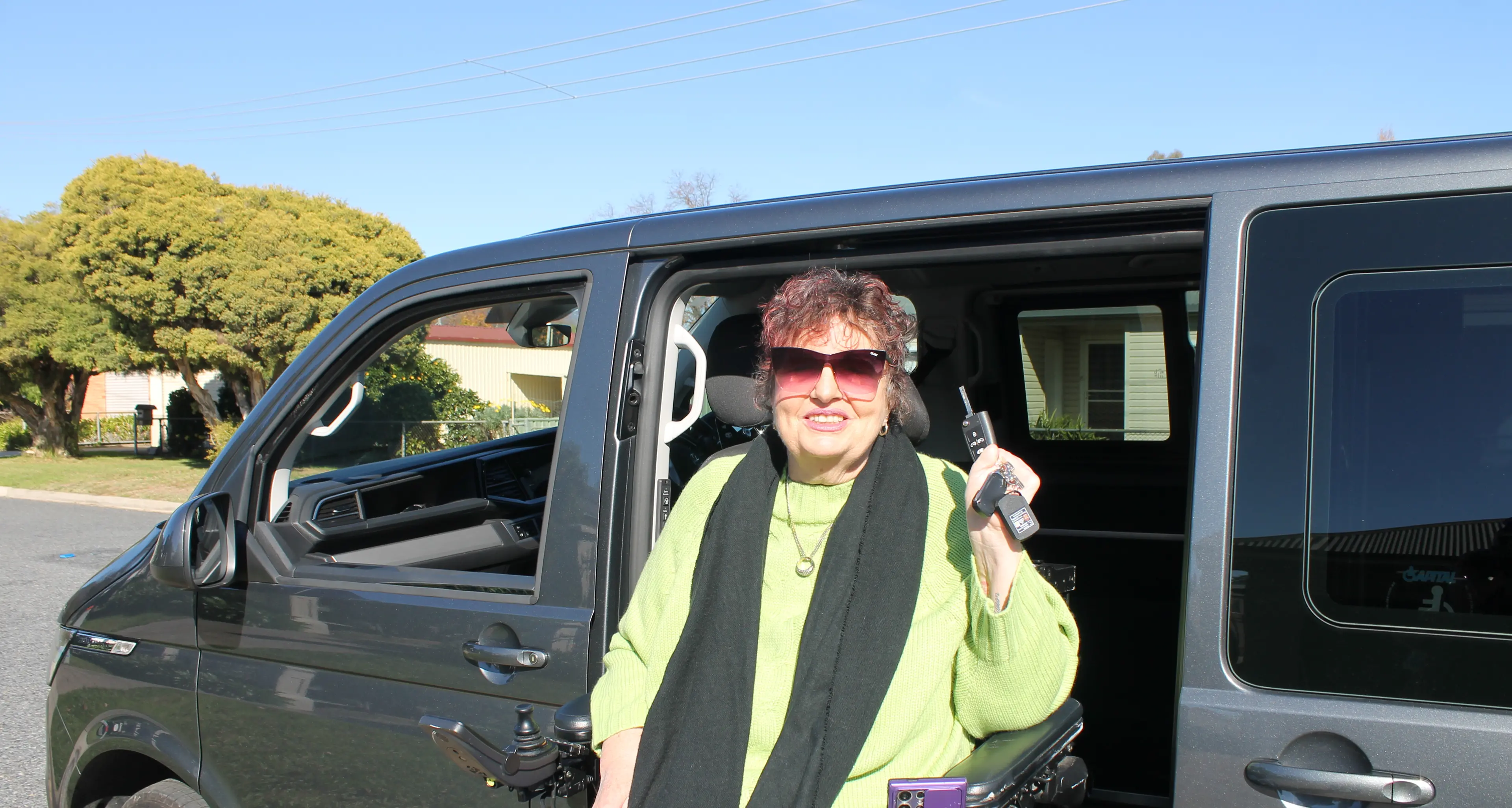 Trish's wait for new wheels comes to a close