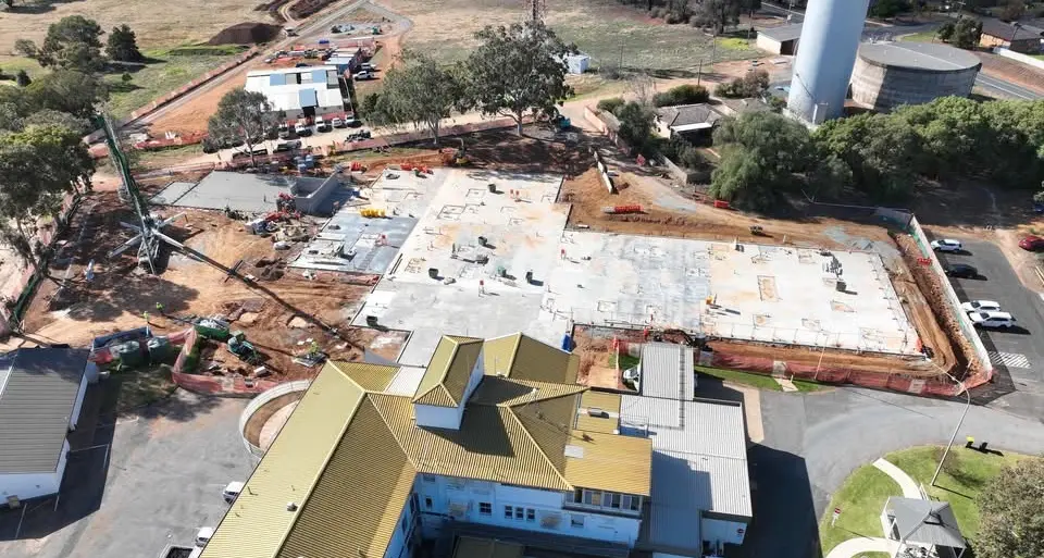 Hospital redevelopment well on track