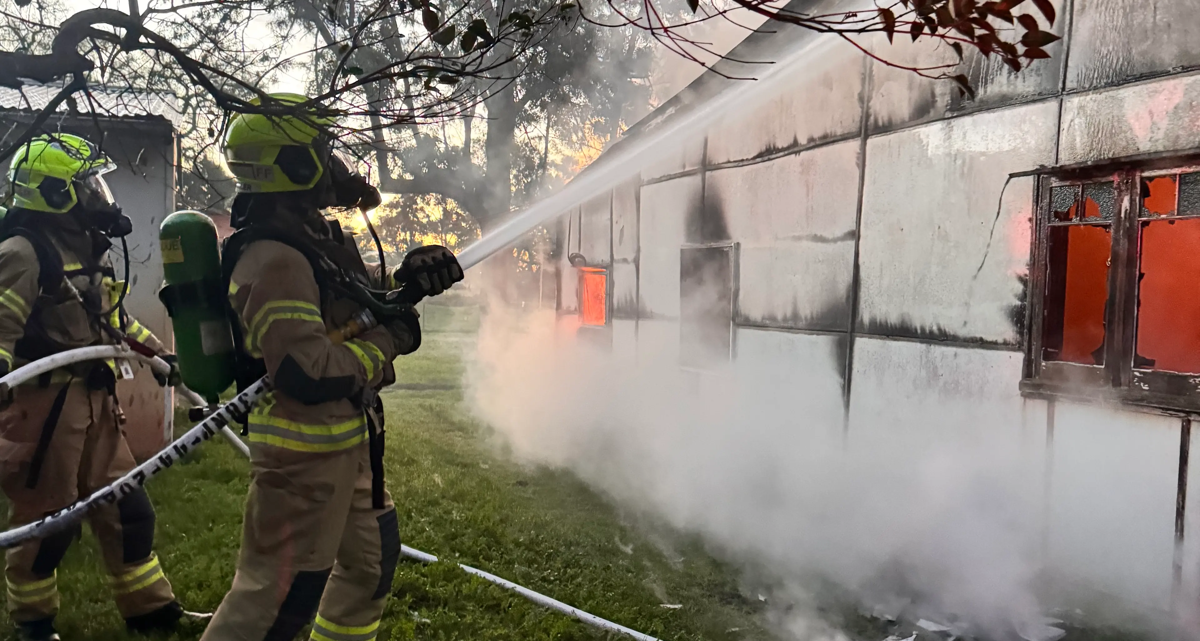 House fire on Rifle Road