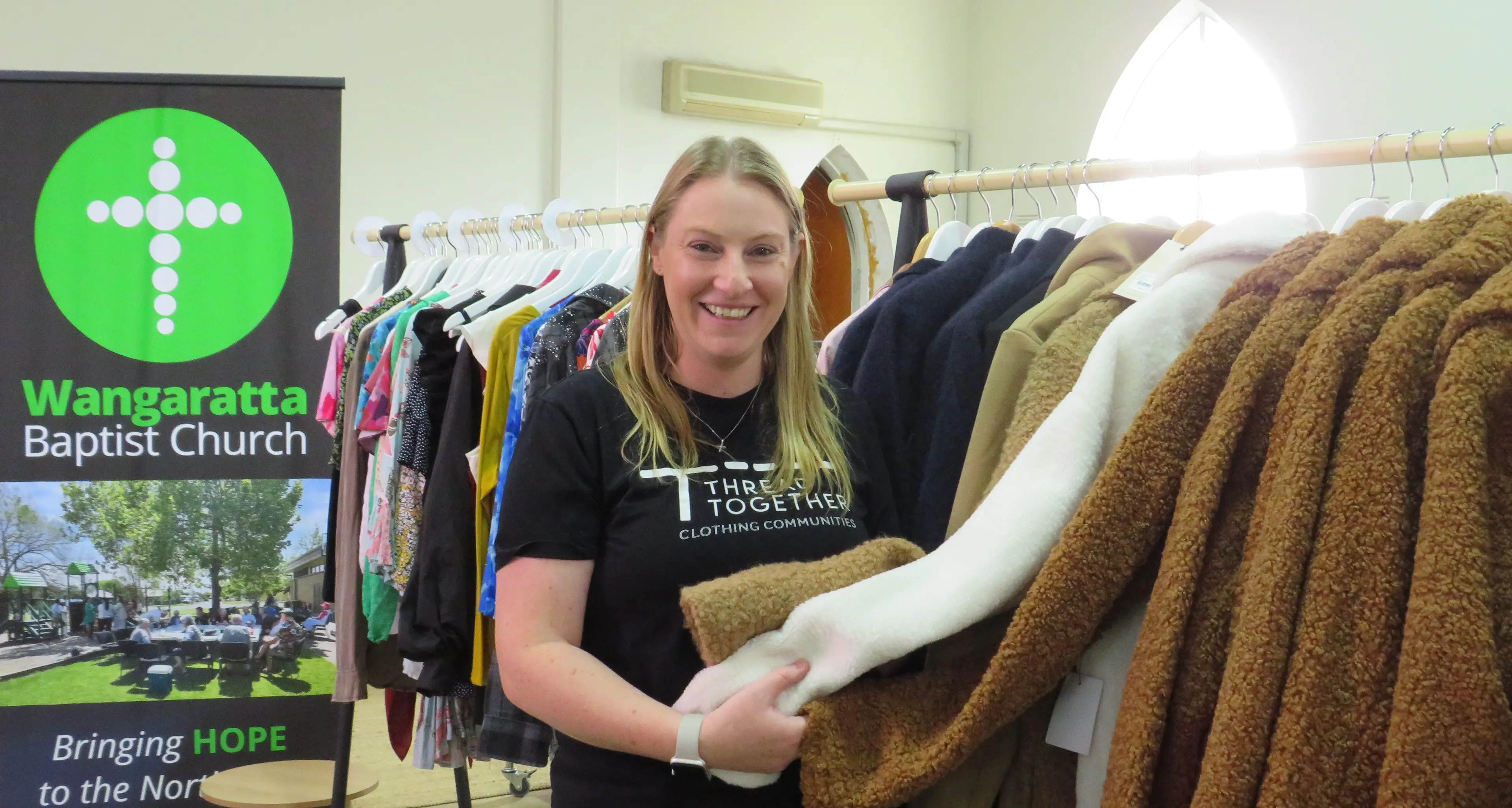 Clothing locals in warmth, dignity and hope