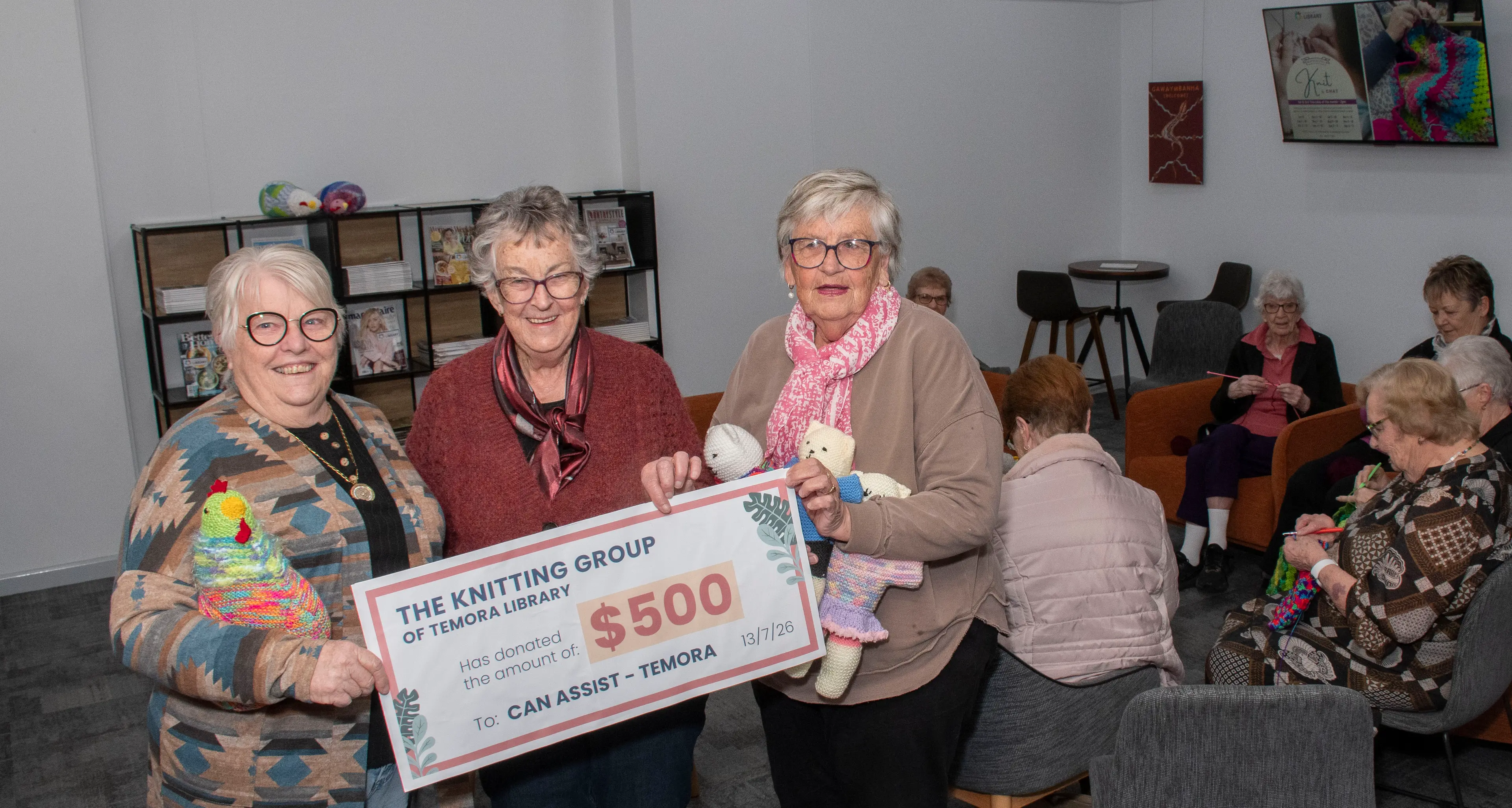 Knitting kindness into the community