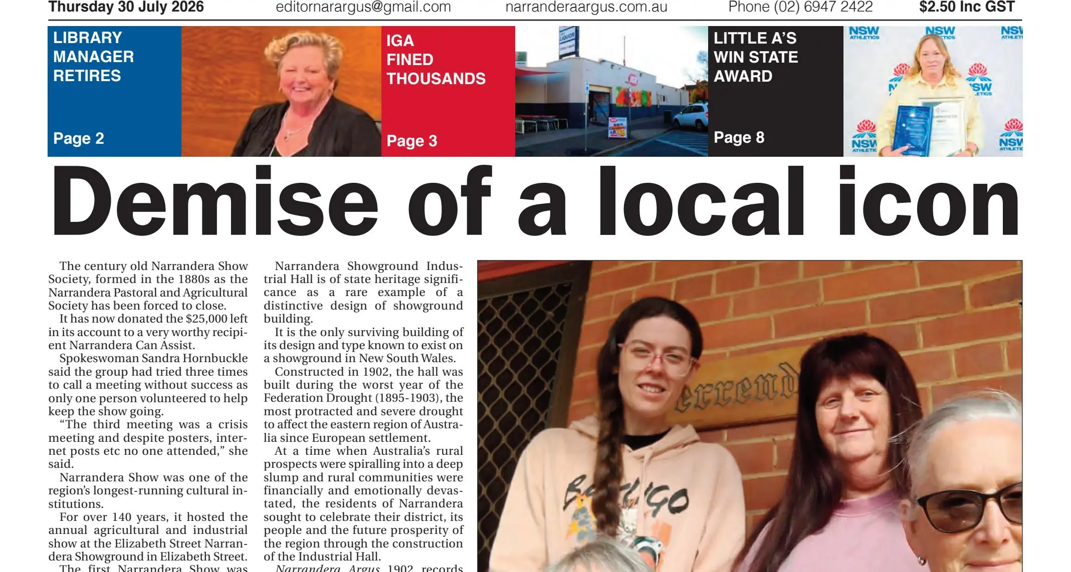 Narrandera Argus, July 30, 2026