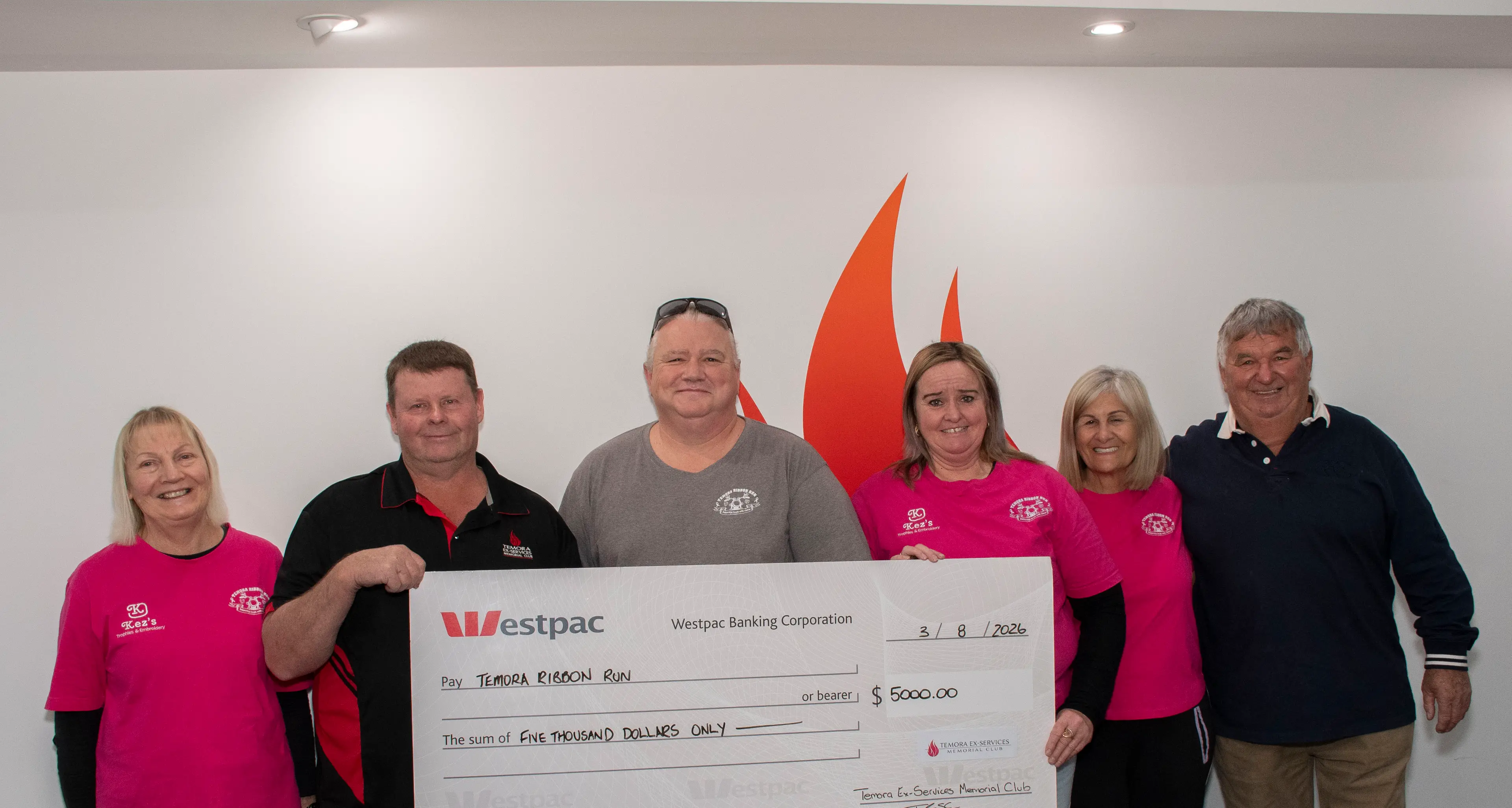 Biggest donation yet for Ribbon Run