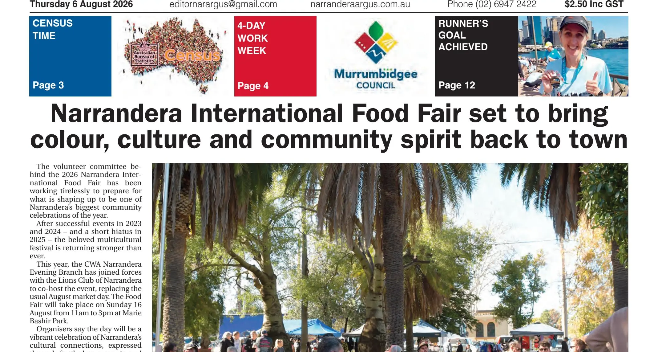 Narrandera Argus - Thursday 6 August 2026