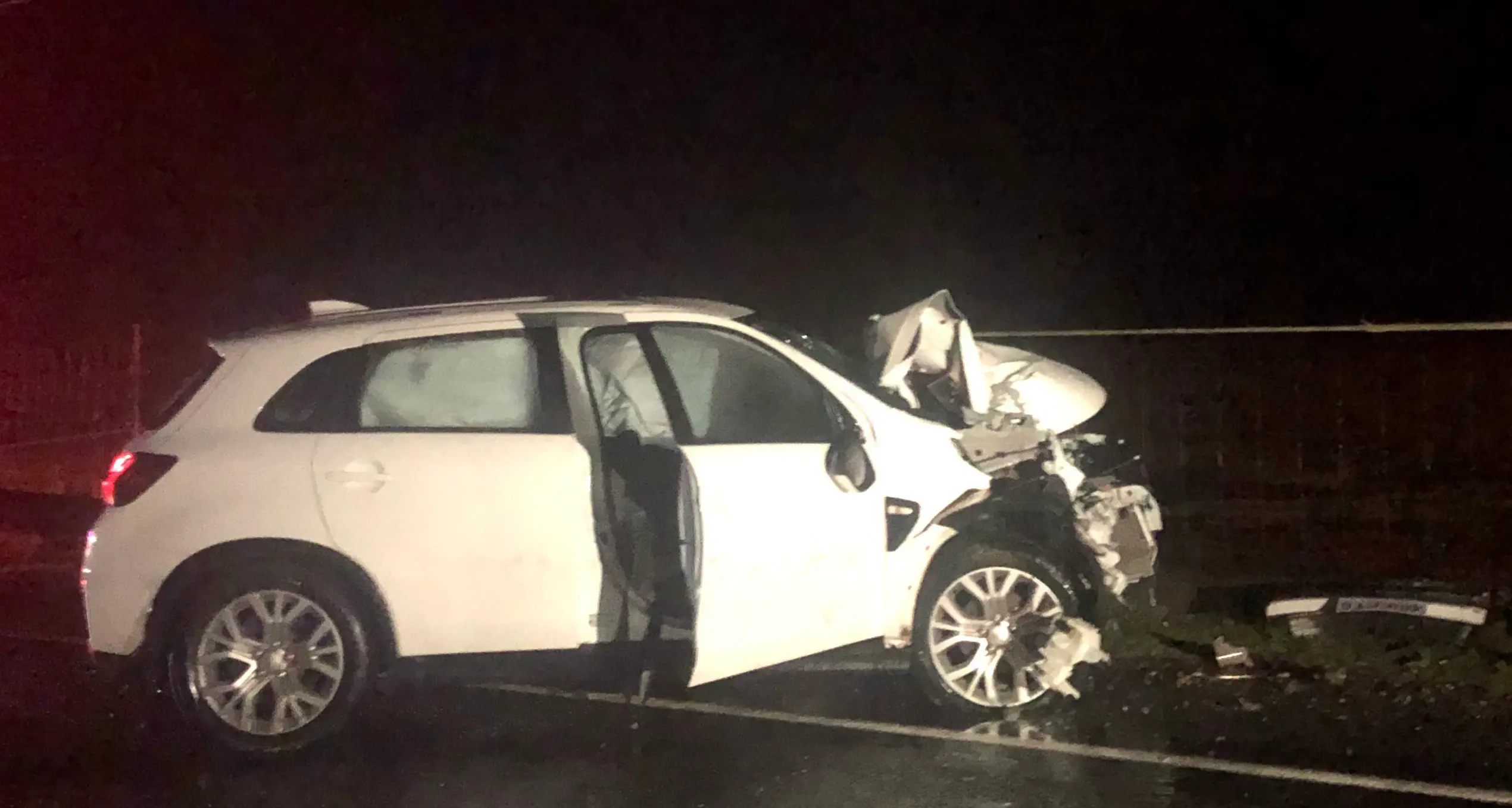 Car crash sent homes into darkness