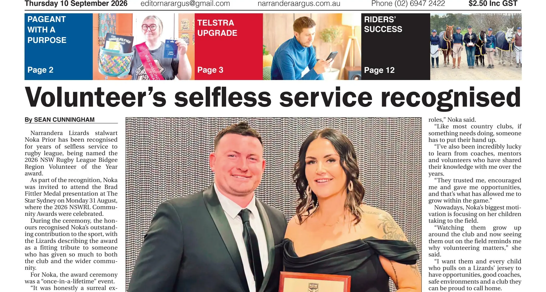 Narrandera Argus, Thursday, 10 September, 2026