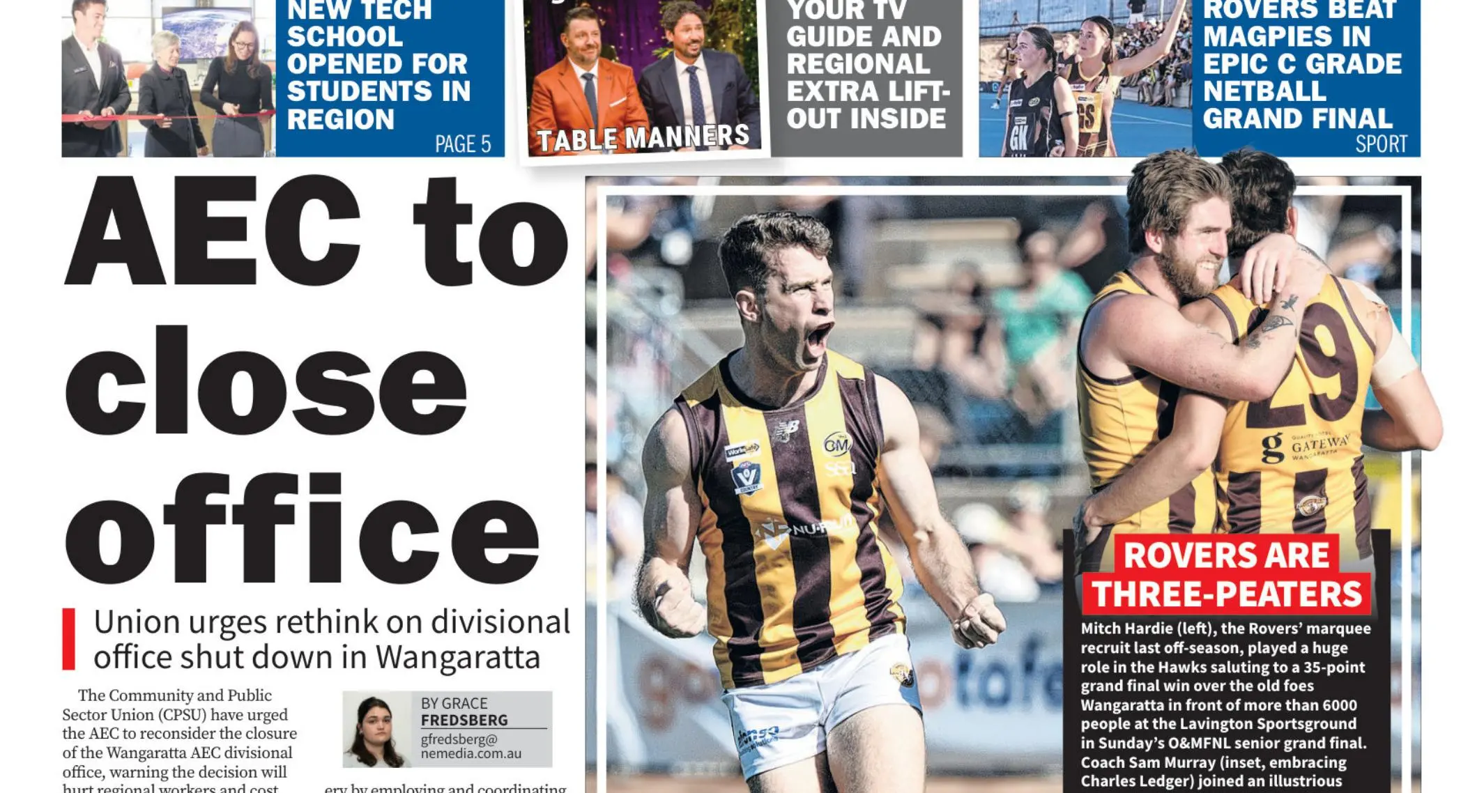 Wangaratta Chronicle, Wednesday, 23 September, 2026